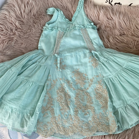 Dew Drops Couture water green  girls dress - Picture 1 of 5